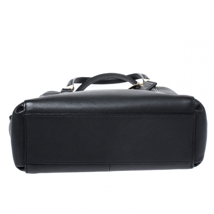 Pre Owned Coach Black Leather Christie Caryall Tote 