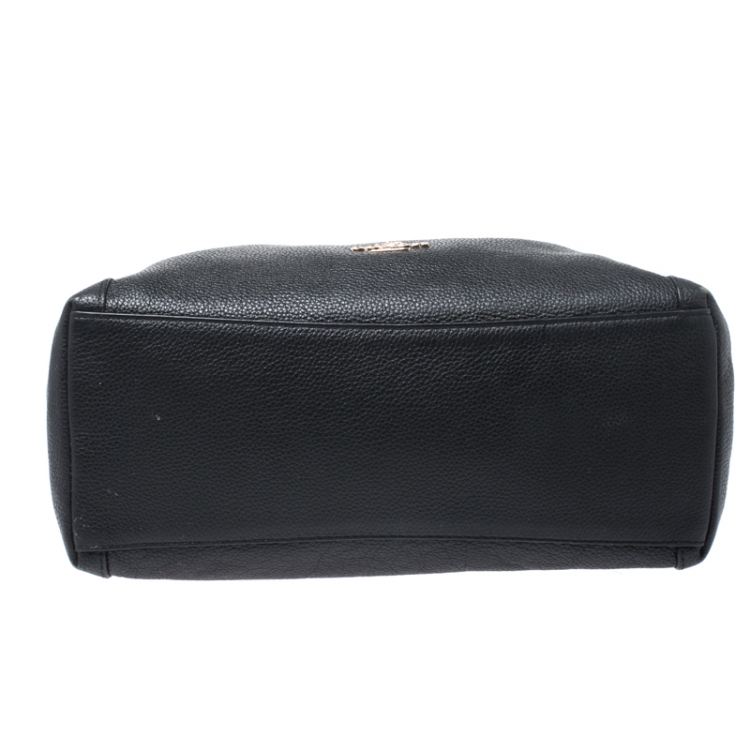 Pre Owned Coach Black Leather Edie Tote