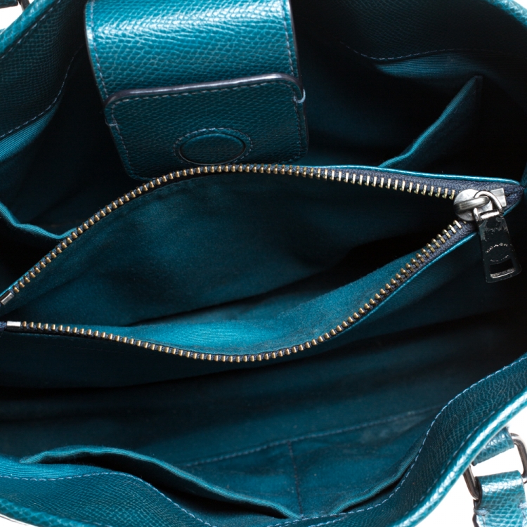 Pre Owned Coach Ombre Leather Margot Carryall Satchel
