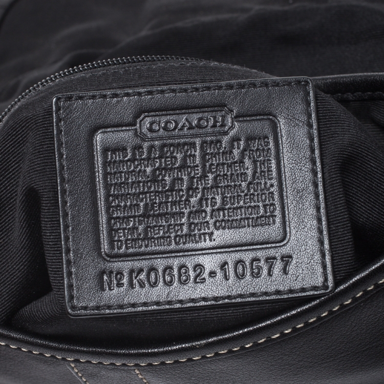 Pre Owned Coach Black Leather Soho Shoulder Bag