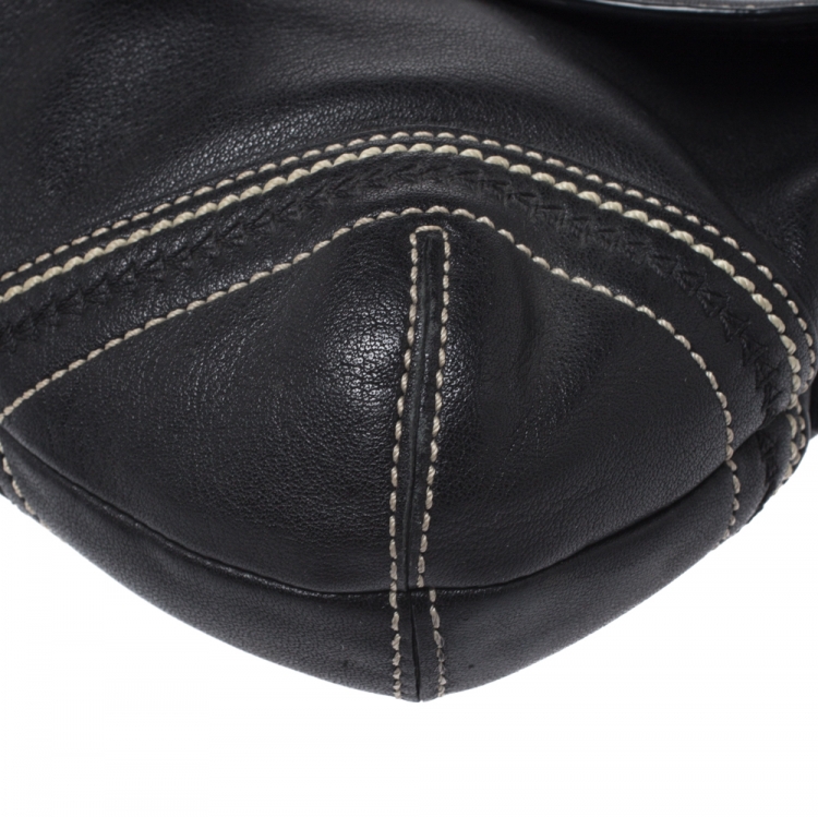 Pre Owned Coach Black Leather Soho Shoulder Bag