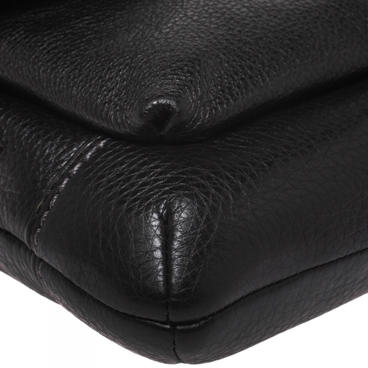 Pre Owned Coach Black Leather Park Crossbody Bag