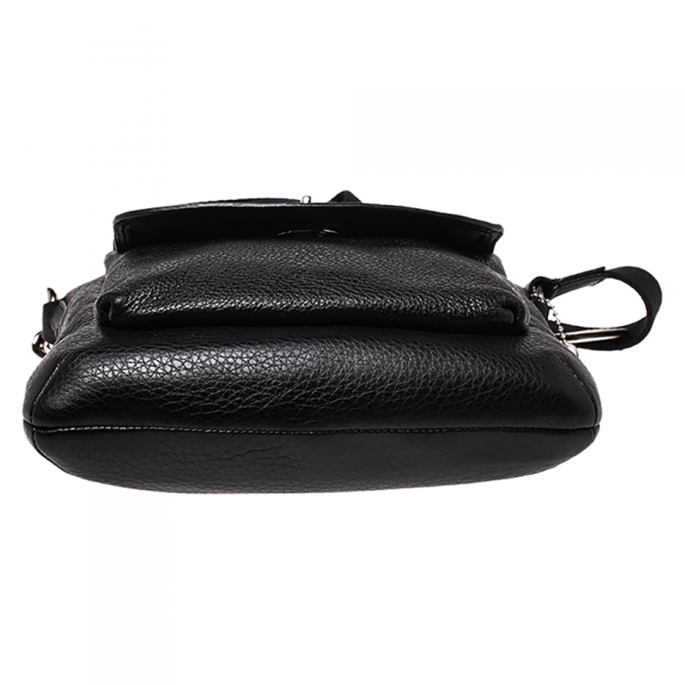 Pre Owned Coach Black Leather Park Crossbody Bag