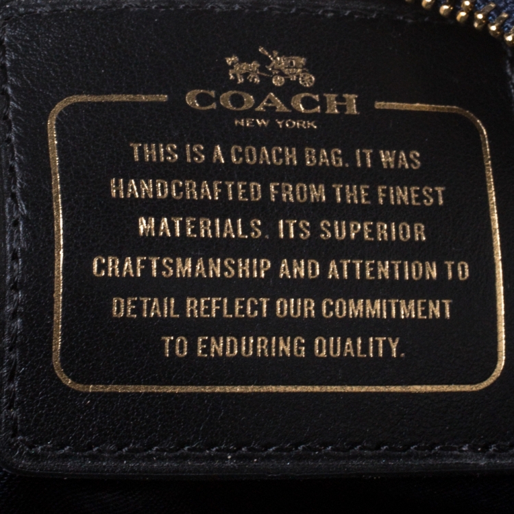 Pre Owned Coach Black Leather Crosby Carryall Satchel
