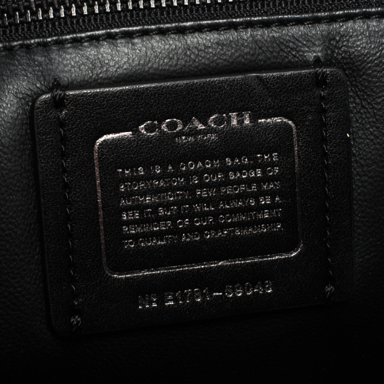 Pre Owned Coach Black Leather and Suede Drifter Crossbody Bag