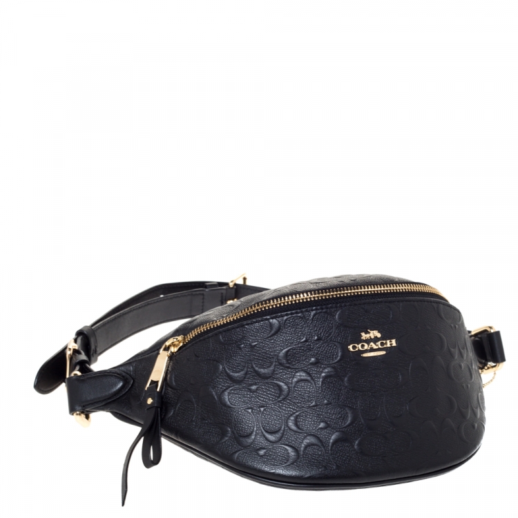 coach waist bag black