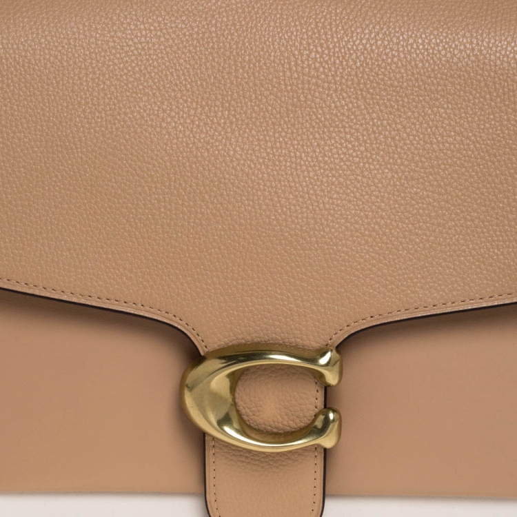 Pre Owned Coach Beige/White Leather and Python Tabby Shoulder Bag