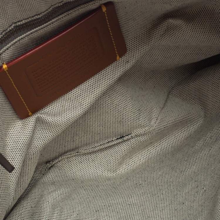 Pre Owned Coach Blue Leather Nasa Space Collection Wrislet Pouch