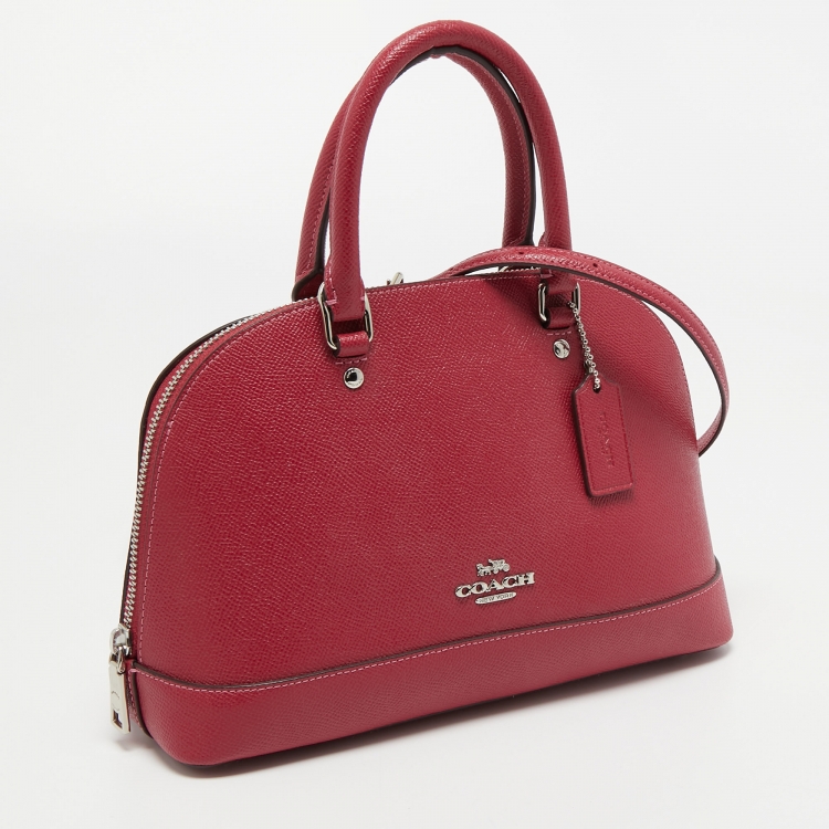 Pre Owned Coach Pink Leather Mini Sierra Satchel