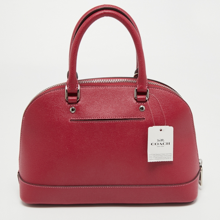 Pre Owned Coach Pink Leather Mini Sierra Satchel