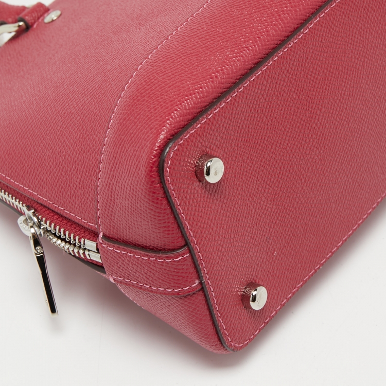 Pre Owned Coach Pink Leather Mini Sierra Satchel