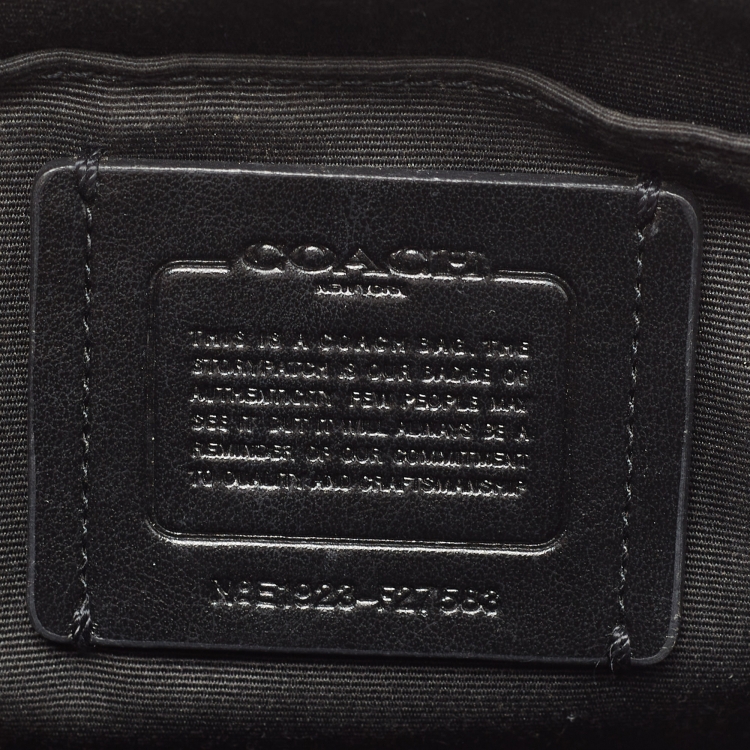 Pre Owned Coach Brown Signature Coated Canvas and Leather Mini Sierra Satchel