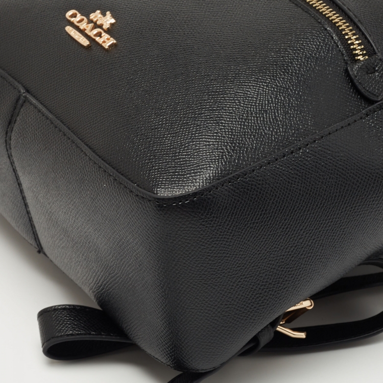 مملوكة مسبقًا Coach Black/Brown Signature Coated Canvas and Leather Jordyn Backpack