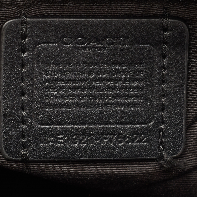 مملوكة مسبقًا Coach Black/Brown Signature Coated Canvas and Leather Jordyn Backpack