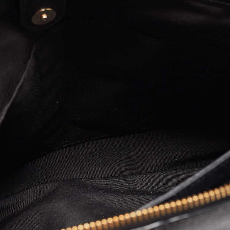 Pre Owned Coach Black Leather Christie Carryall Tote 