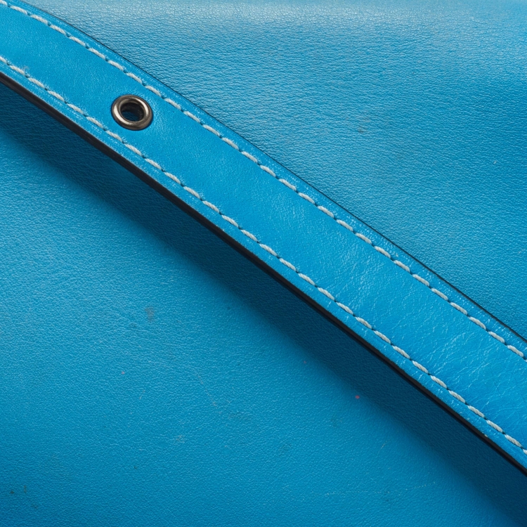 Coach Blue Leather Saddle Crossbody Bag Coach The Luxury Closet