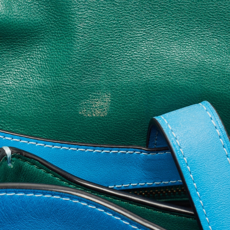 Coach Blue Leather Saddle Crossbody Bag Coach The Luxury Closet