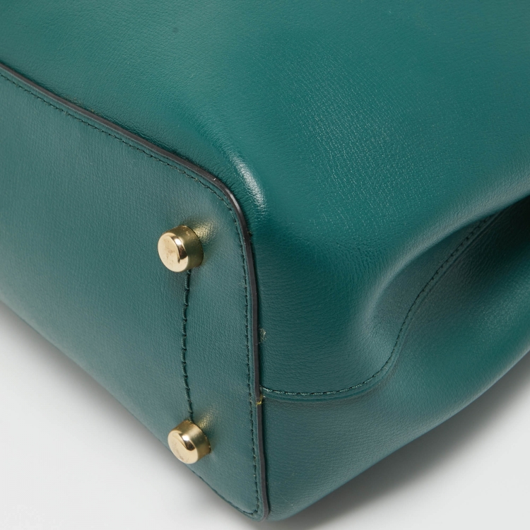 Pre Owned Coach Green Leather Avenue Tote