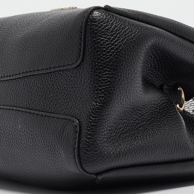 Pre Owned Coach Black Leather Hadley Hobo