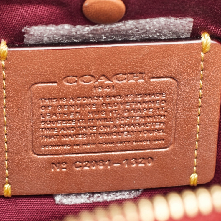 Pre Owned Coach Multicolor Signature Coated Canvas and Leather Riley Lunchbox Bag