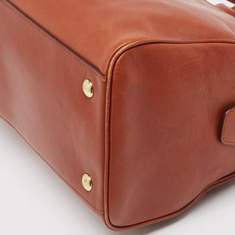 Pre Owned Coach Brown Leather Legacy Haley Satchel