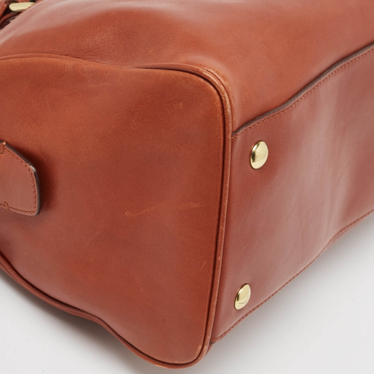 Pre Owned Coach Brown Leather Legacy Haley Satchel