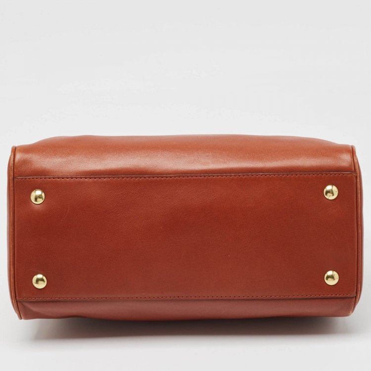 Pre Owned Coach Brown Leather Legacy Haley Satchel