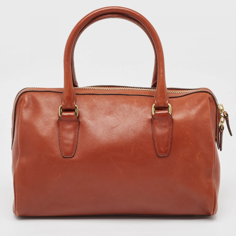 Pre Owned Coach Brown Leather Legacy Haley Satchel