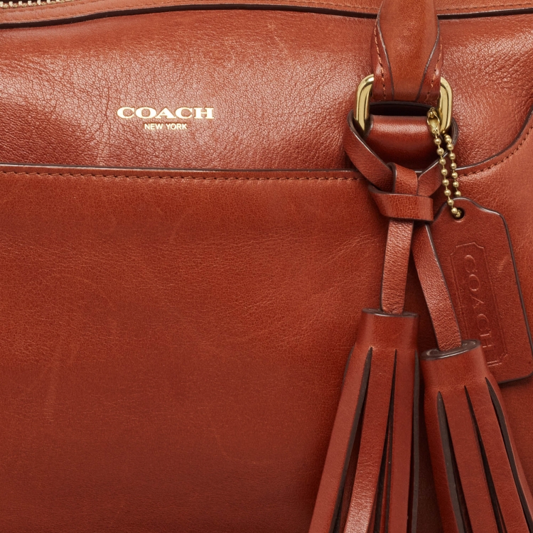 Pre Owned Coach Brown Leather Legacy Haley Satchel