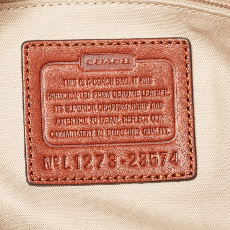 Pre Owned Coach Brown Leather Legacy Haley Satchel