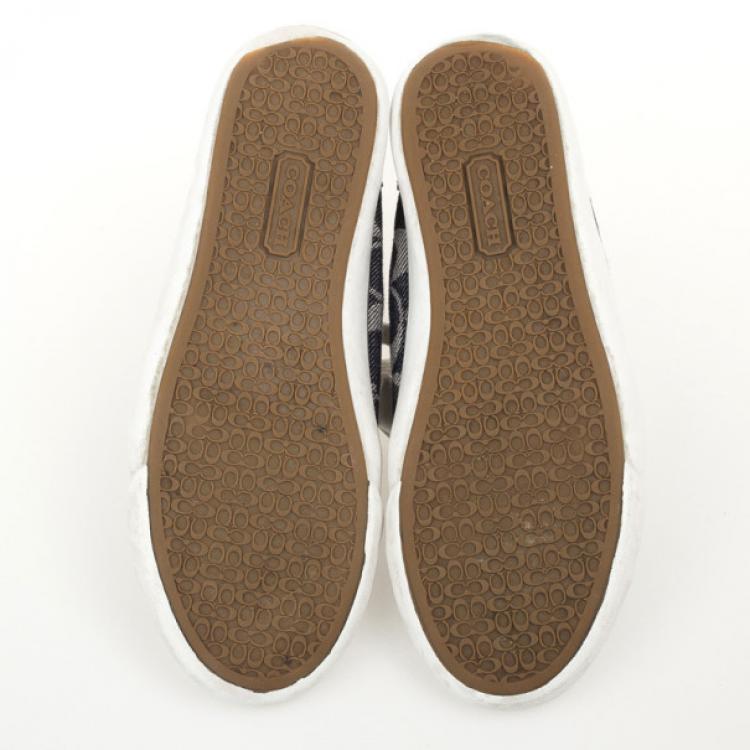 Pre Owned Coach Logo Sneakers Size 38