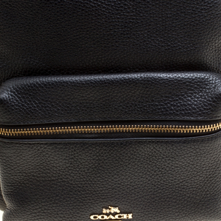 Pre Owned Coach Black Leather Mini Charlie Backpack