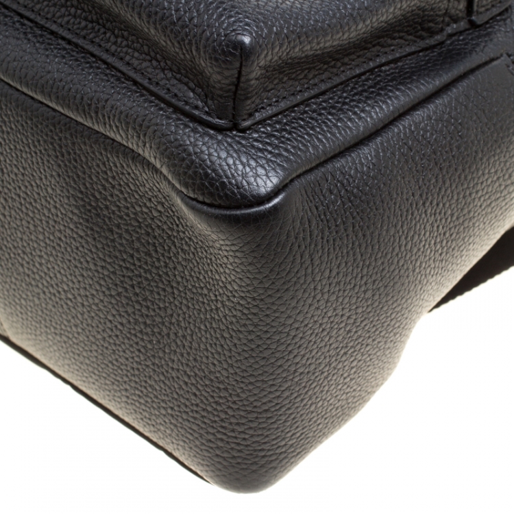Pre Owned Coach Black Leather Mini Charlie Backpack