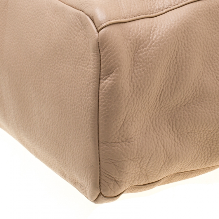 Pre Owned Cole Haan Beige Leather Benson Tote
