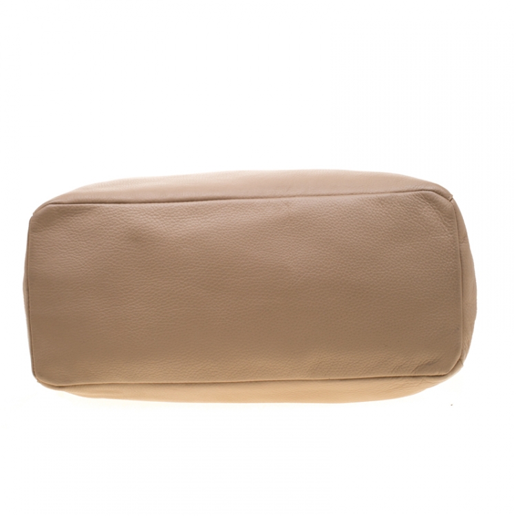 Pre Owned Cole Haan Beige Leather Benson Tote