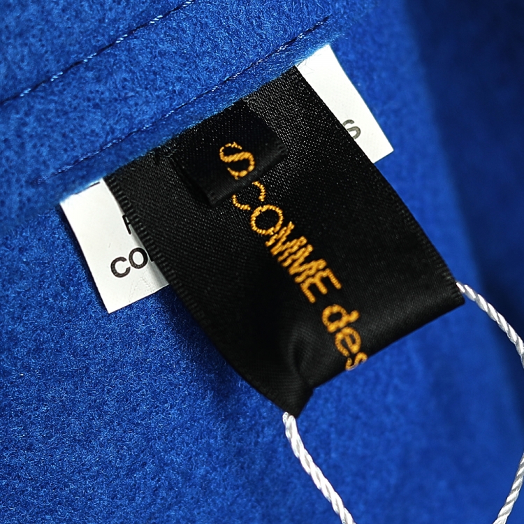 Pre Owned Comme des Garcons Royal Blue Synthetic Structured Cropped Jacket S