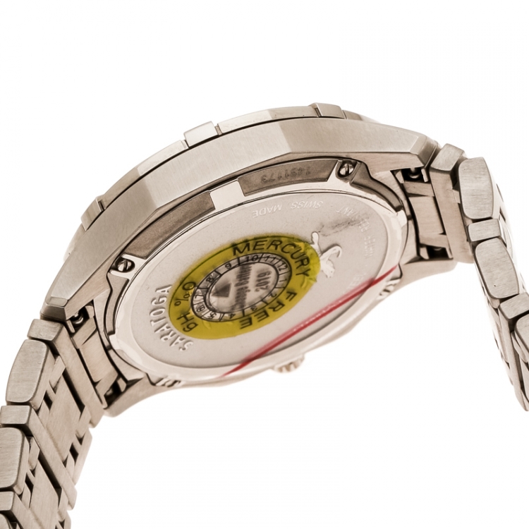 Pre Owned Concord Mother of Pearl Stainless Steel Saratoga 02.3.14.1060 Women's Wristwatch 31 mm