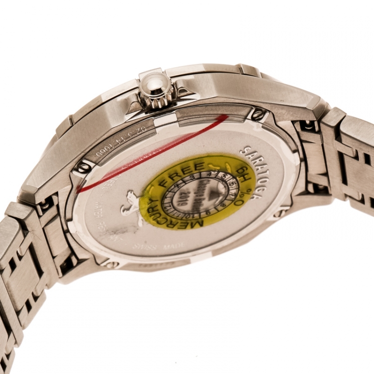 Pre Owned Concord Mother of Pearl Stainless Steel Saratoga 02.3.14.1060 Women's Wristwatch 31 mm