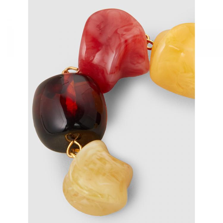 Pre Owned Cult Gaia Multicoloured Leo Resin Drop Earrings