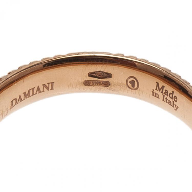 مملوكة مسبقًا خاتم دامياني متروبوليتان دريم ألماس و ذهب أحمر عيار 18 مقاس 55