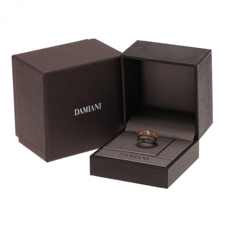 مملوكة مسبقًا خاتم دامياني متروبوليتان دريم ألماس و ذهب أحمر عيار 18 مقاس 55