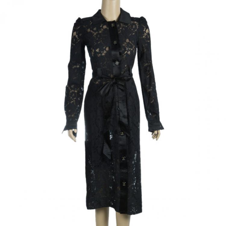 Pre Owned D and G Lace Dress Coat S