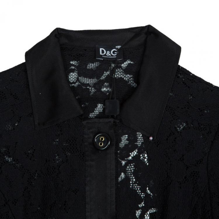 Pre Owned D and G Lace Dress Coat S