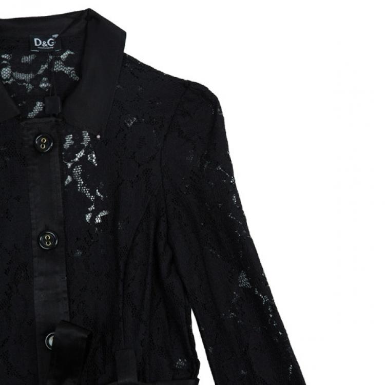 Pre Owned D and G Lace Dress Coat S