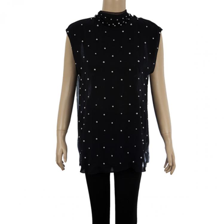 مملوكة مسبقًا D and G Pearl Embellished Top M