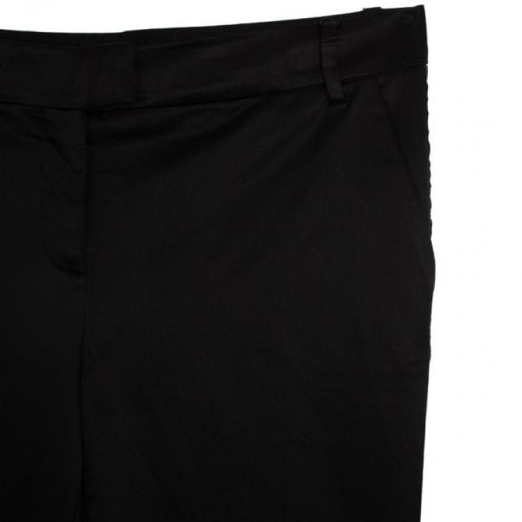 مملوكة مسبقًا D&amp;G Black Cotton Wool Trousers L