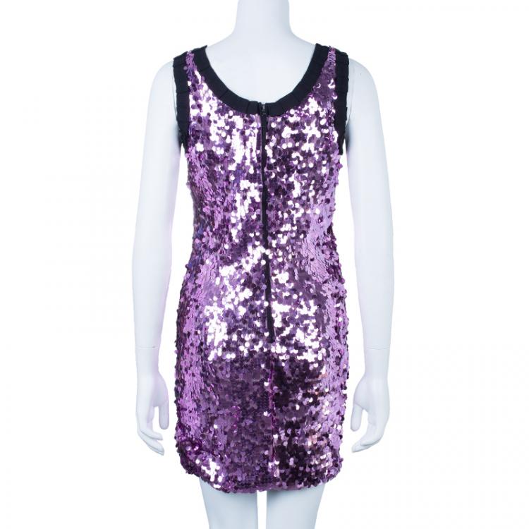 Pre Owned D&G Sequin Shift Dress S