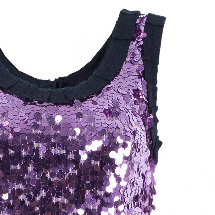 Pre Owned D&G Sequin Shift Dress S