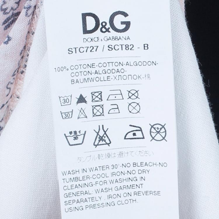 Pre Owned D&G Bandana Print T-Shirt S