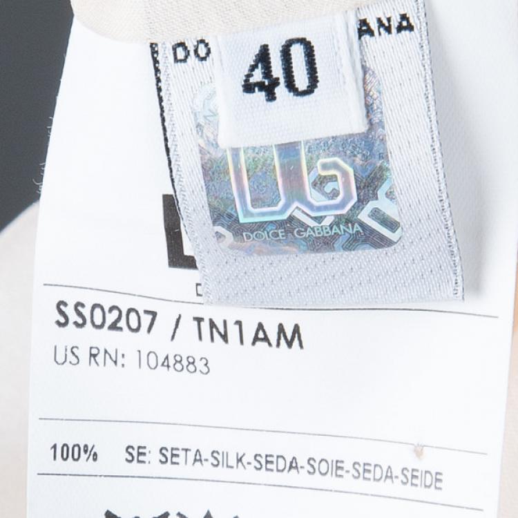 Pre Owned D and G Light Pink Ruffled Blouse S